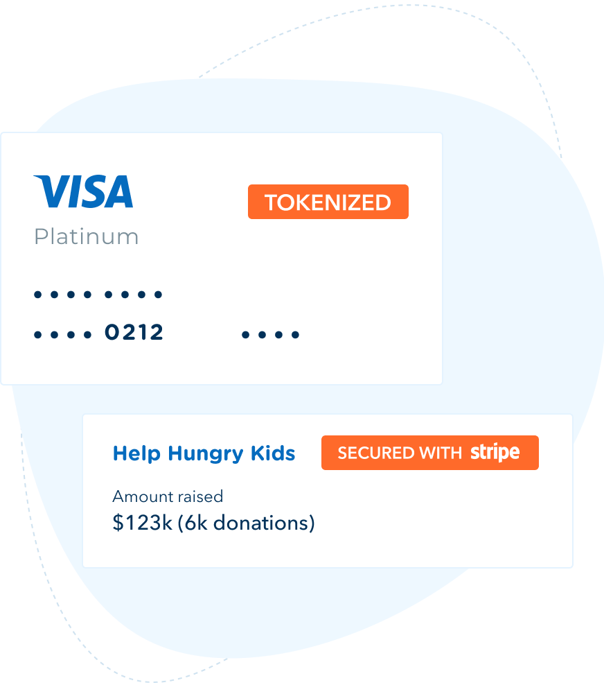 Protect donors’ information with built-in security features