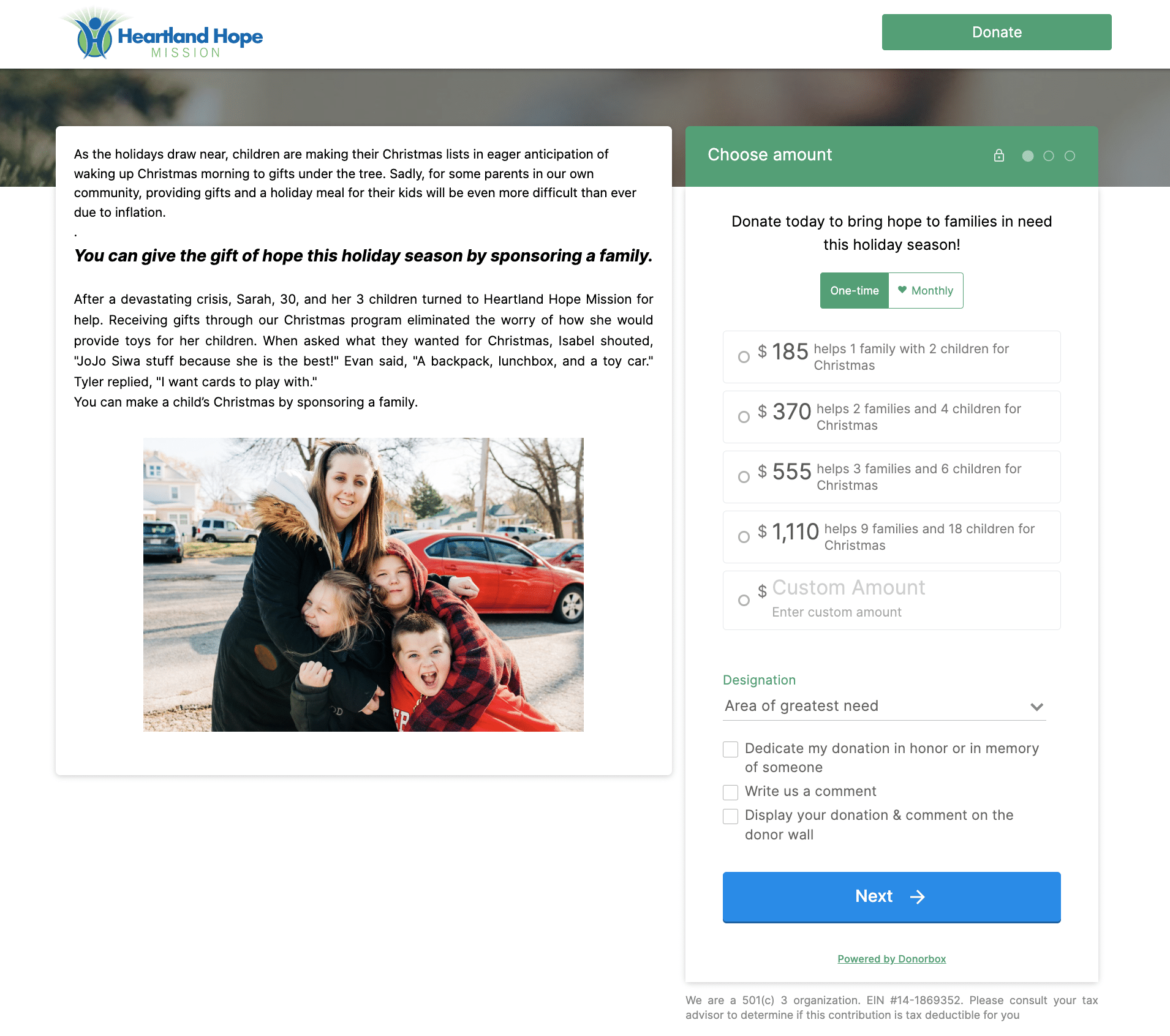 Heartland Hope Holiday Fundraiser 2023